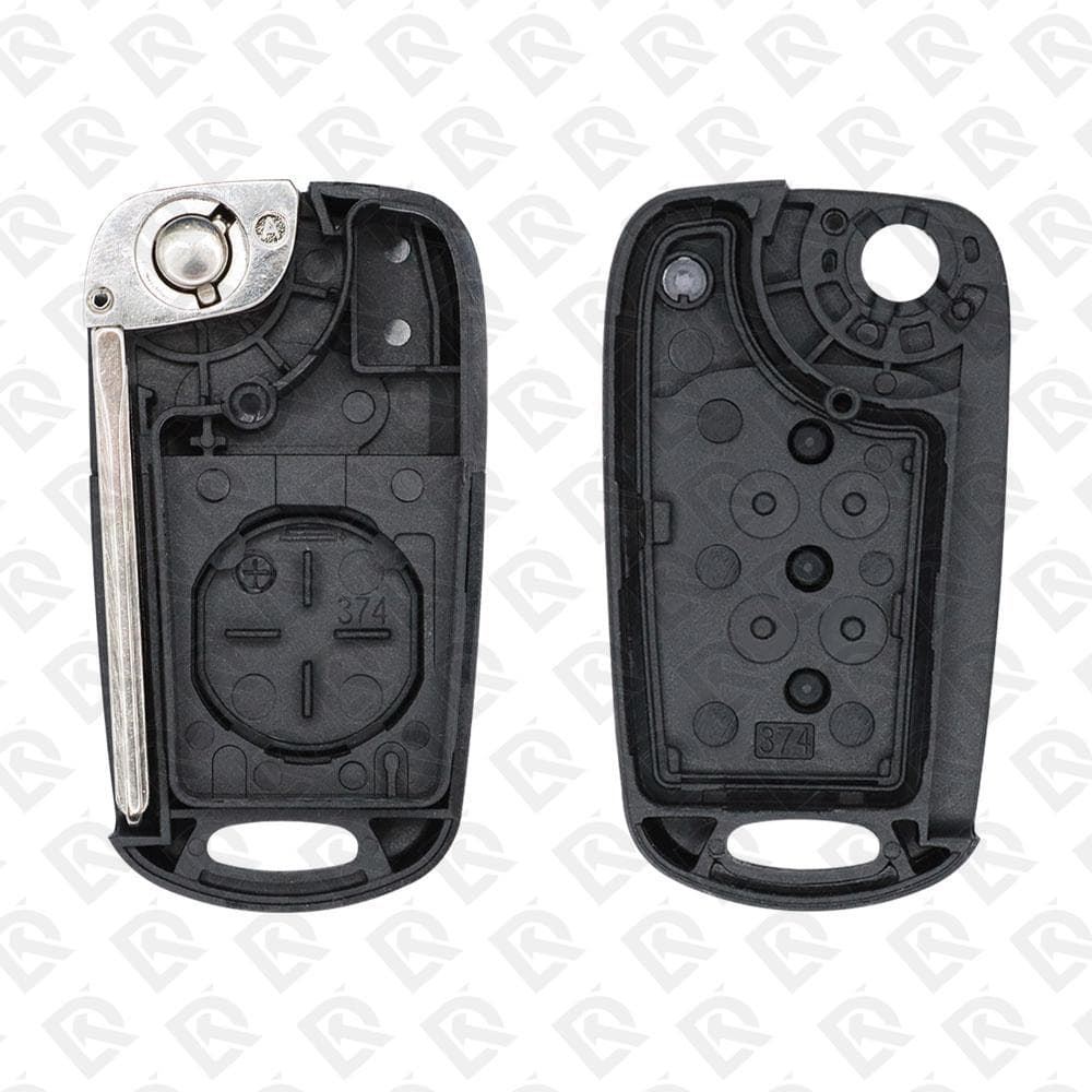2010 - 2013 KIA SPORTAGE REMOTE HEAD FLIP KEY SHELL 2B - TOY48 BLADE - AFTERMARKET