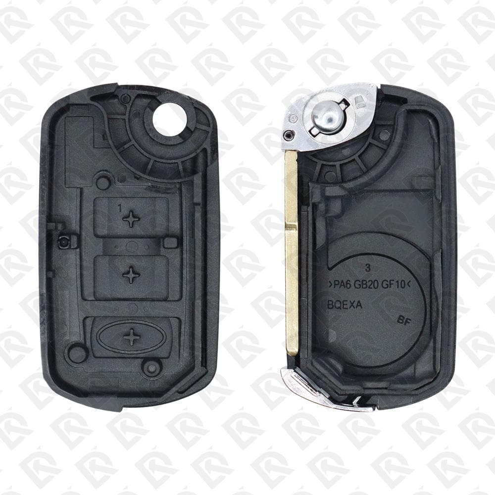 LAND ROVER REMOTE HEAD FLIP KEY SHELL 3BUTTONS  HU101 BLADE - AFTERMARKET
