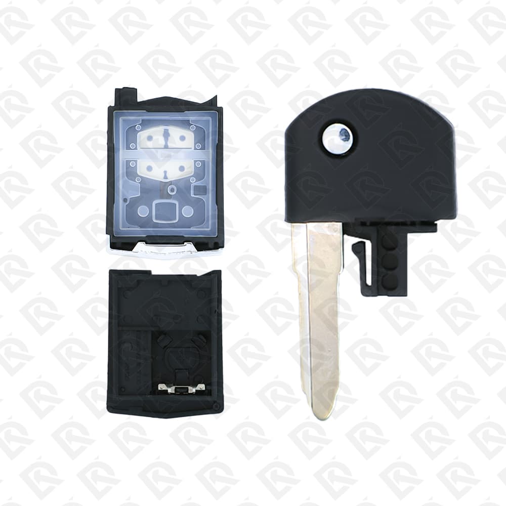 MAZDA REMOTE HEAD FLIP KEY SHELL 2BUTTONS WITH BATTERY SPACER AFTER MARKET