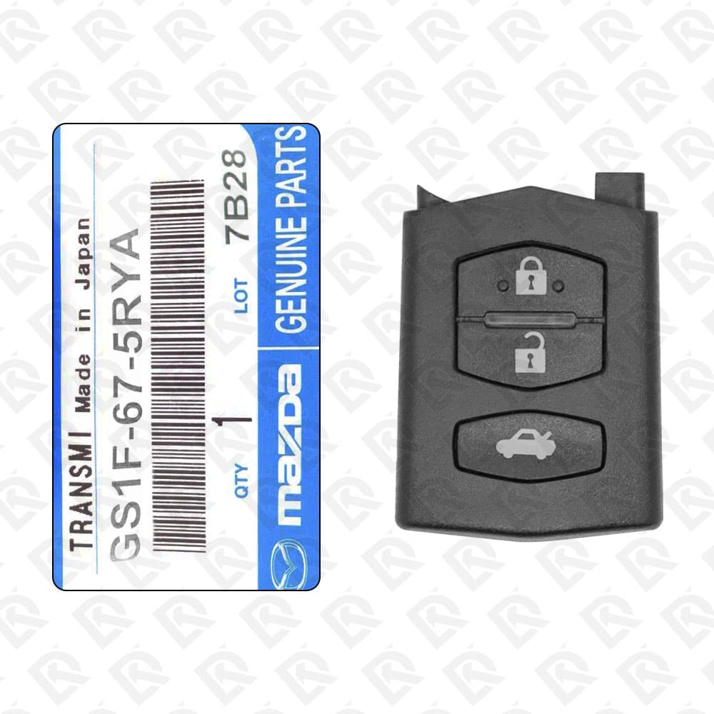 2007+ MAZDA 2, 6 FLIP REMOTE 3BUTTONS 433MHZ - PN: GS1F-67-5RYA
