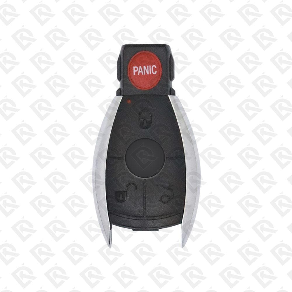 MERCEDES CHROME STYLE SMART KEY SHELL 3+1BUTTONS - AFTERMARKET