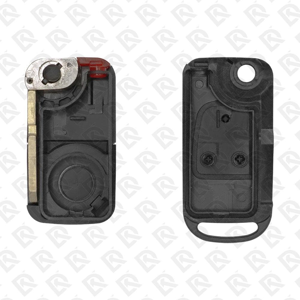 MERCEDES REMOTE HEAD FLIP KEY SHELL 3BUTTONS HU39 BLADE - AFTERMARKET