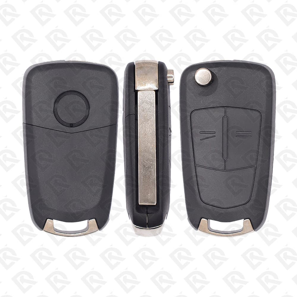 OPEL CORSA REMOTE HEAD FLIP KEY 2BUTTONS - 46CHIP PCF7941 - 433MHZ - AFTERMARKET