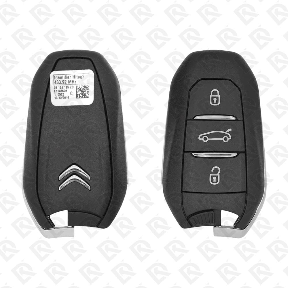 2010 - 2017 CITROEN SMART KEY 3B 433MHZ - 98124195ZD - ORIGINAL