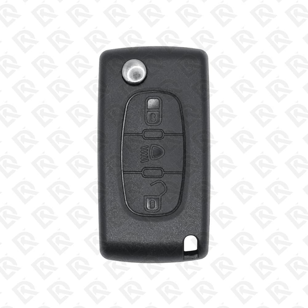 PEUGEOT REMOTE HEAD FLIP KEY 3BUTTONS - 46CHIP PCF7941 - 433MHZ ORIGINAL