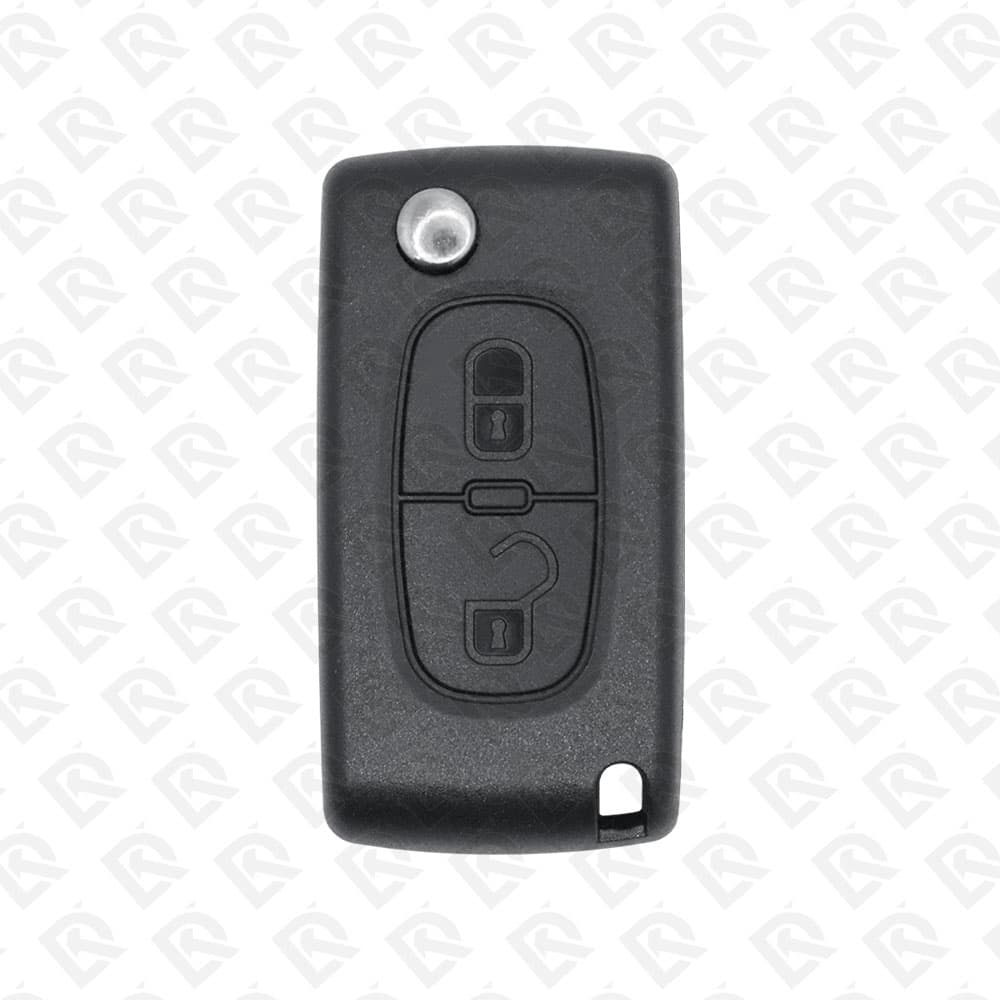 PEUGEOT REMOTE HEAD FLIP KEY 2BUTTONS - 46CHIP PCF7941 - 433MHZ ORIGINAL