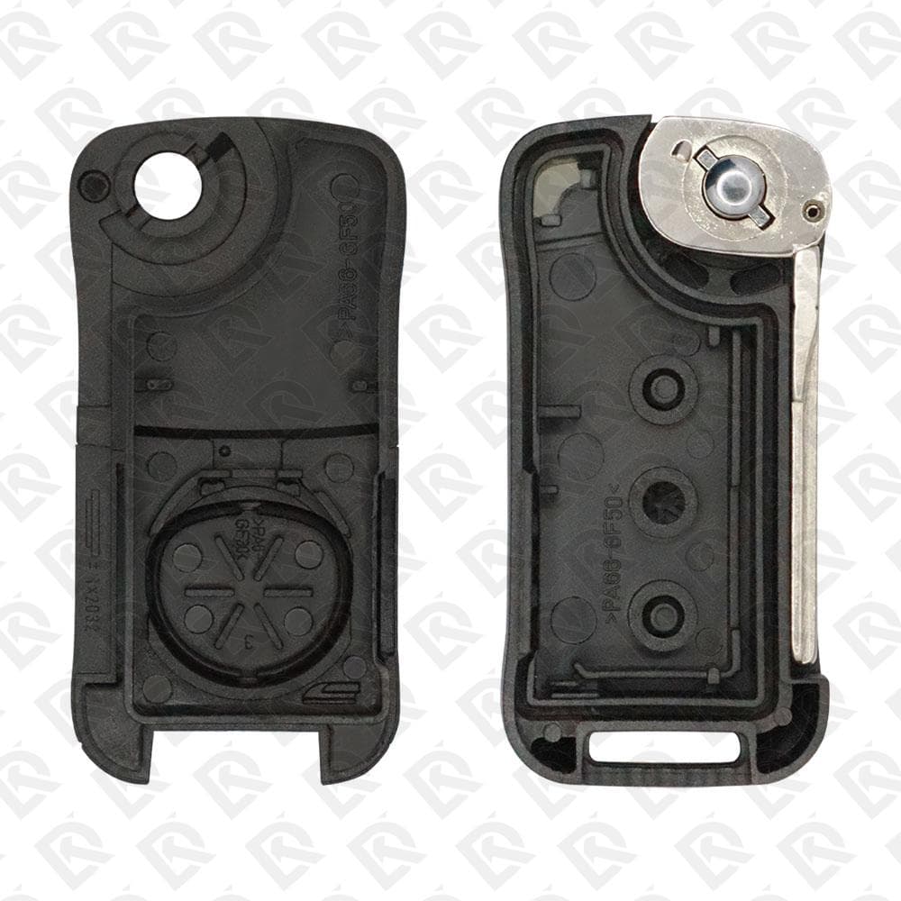 PORSCHE REMOTE HEAD FLIP KEY SHELL 2BUTTONS HU66 BLADE - AFTERMARKET