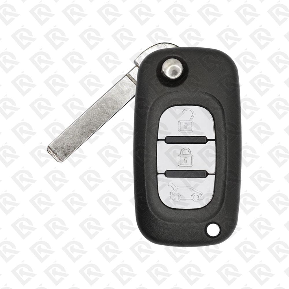 2014 - 2018 SMART REMOTE HEAD FLIP KEY 3BUTTONS - HITAG AES PCF7961M - 433MHZ AFTERMARKET
