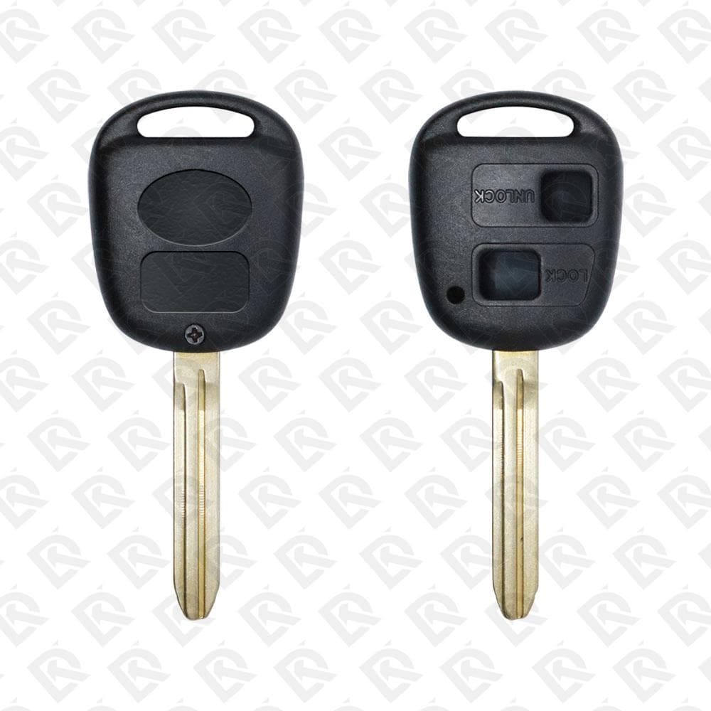 TOYOTA REMOTE HEAD KEY SHELL OLD TYPE 2 BUTTONS TOY43 BLADE - AFTERMARKET