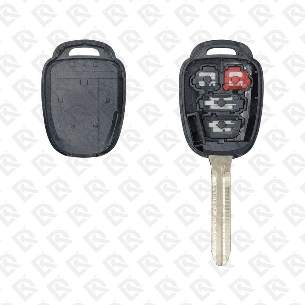 2014 TOYOTA REMOTE HEAD KEY SHELL 4 BUTTONS TOY43 BLADE - AFTERMARKET