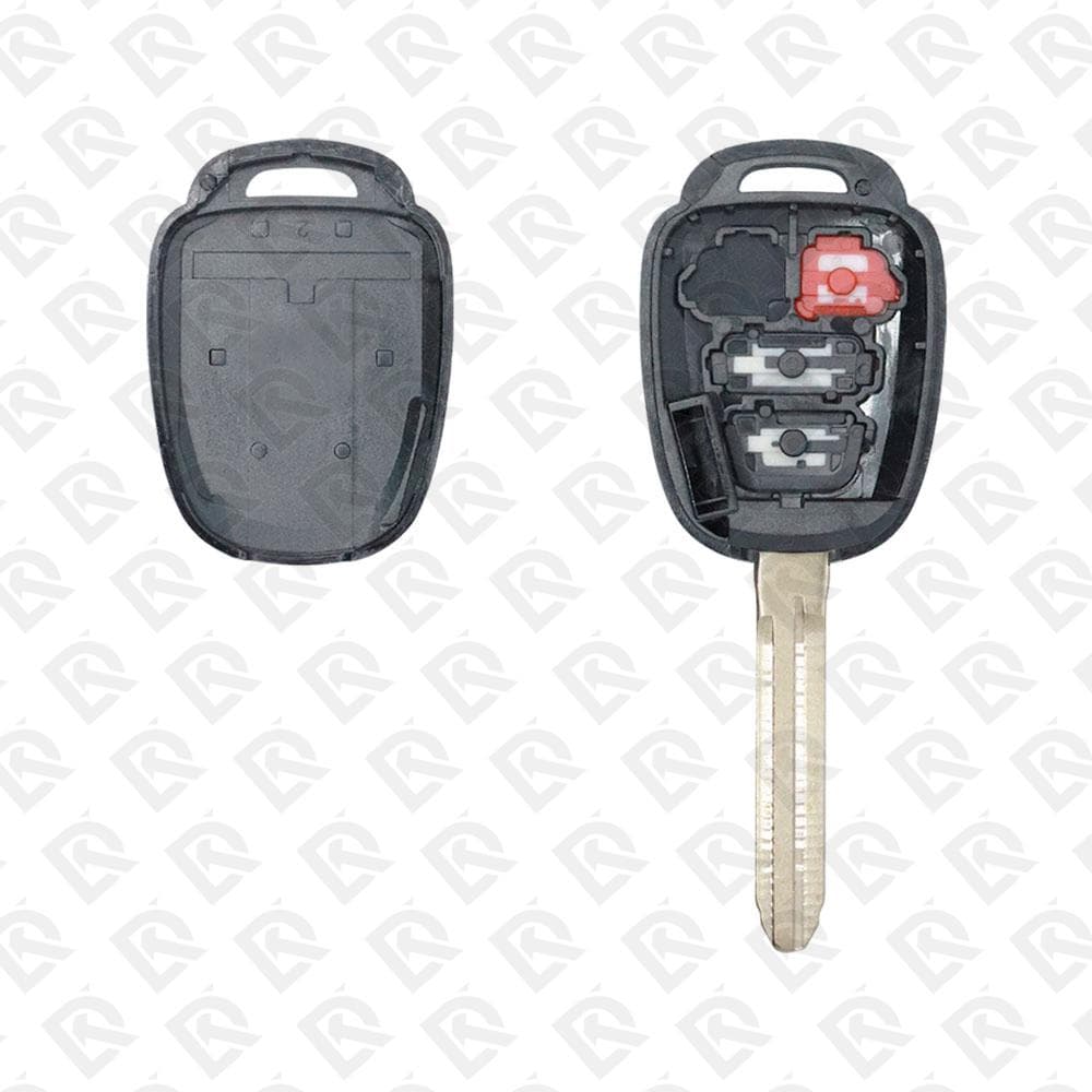 2014 TOYOTA REMOTE HEAD KEY SHELL 3 BUTTONS TOY43 BLADE - AFTERMARKET