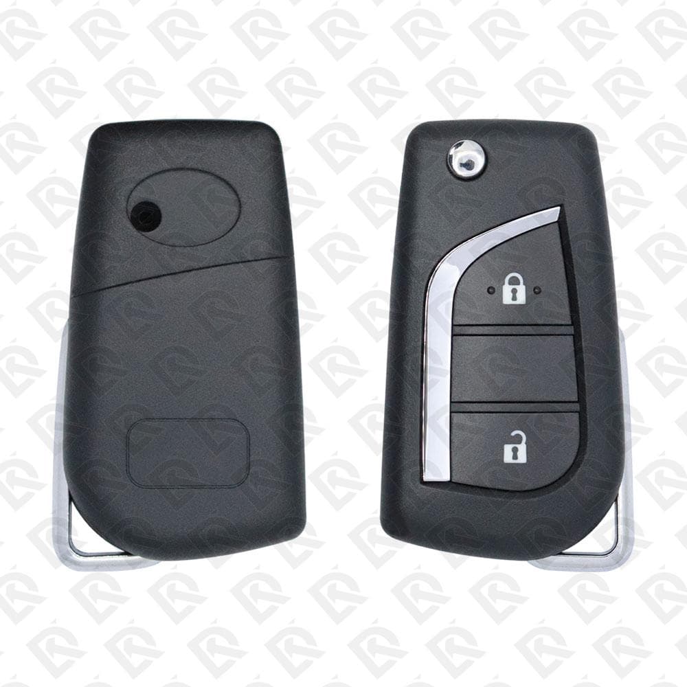 TOYOTA REMOTE HEAD FLIP KEY SHELL TOY48 BLADE  2B   AFTERMARKET