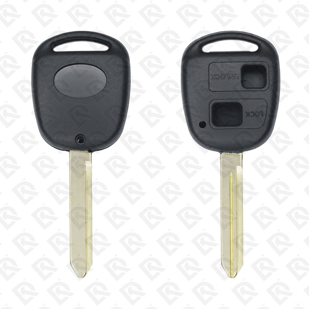 TOYOTA REMOTE HEAD KEY SHELL OLD TYPE 2 BUTTONS TOY47 BLADE - AFTERMARKET