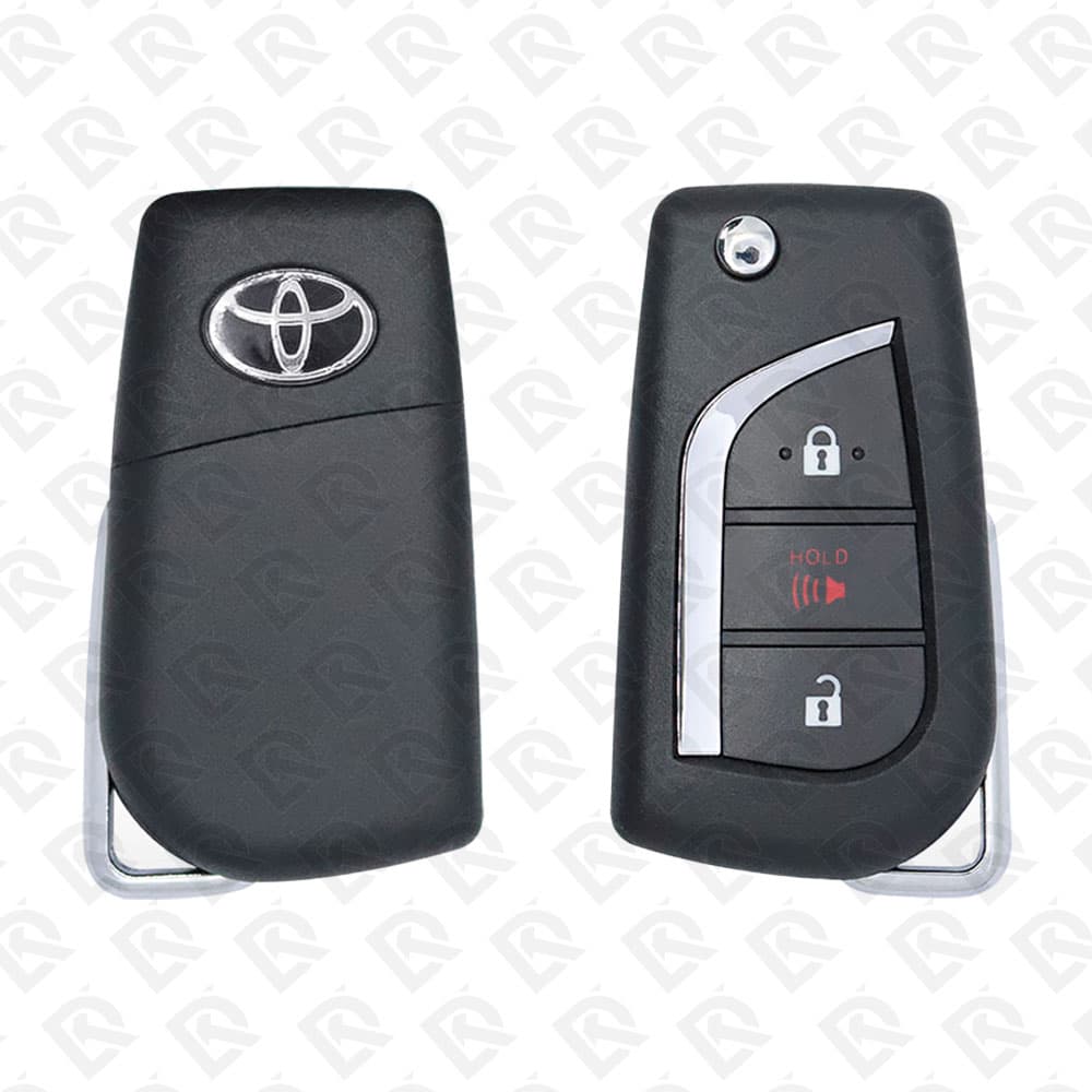 2019 - 2022 Toyota RAV4 REMOTE HEAD FLIP KEY 3BUTTONS - 89070-0R300 - GQ4-73T USED