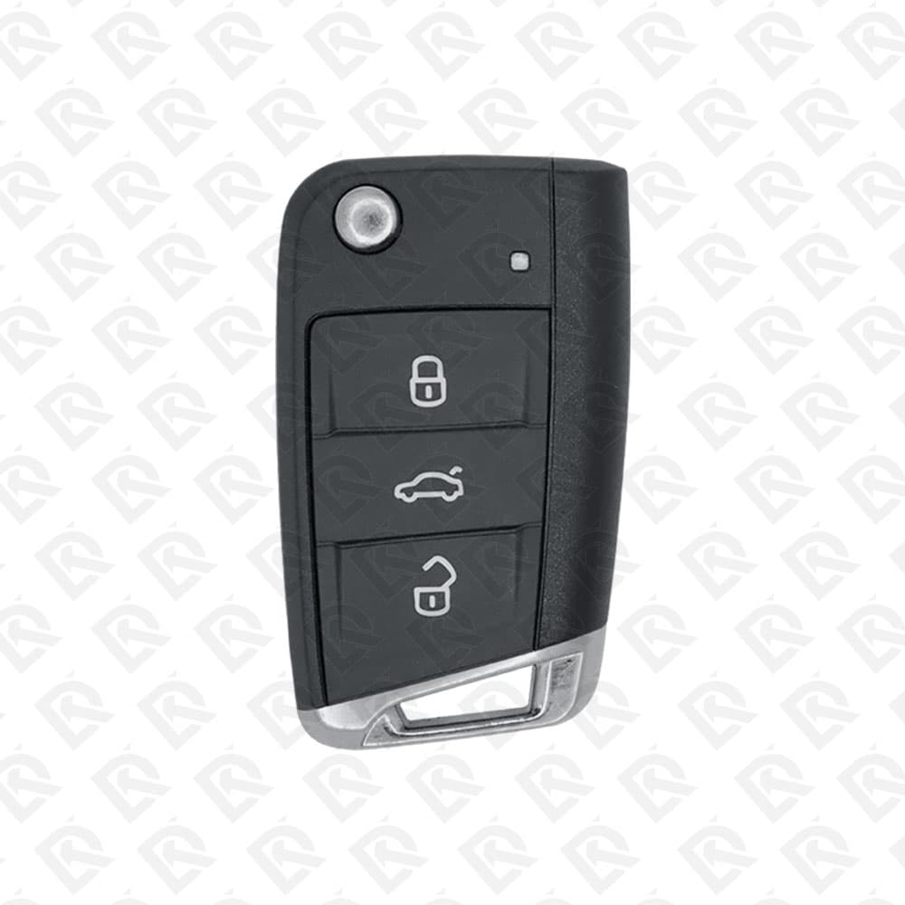 2019 - 2021 VOLKSWAGEN REMOTE HEAD FLIP KEY WITH COMFORT ACCESS 3BUTTONS - 433MHZ - 5G6 959 752 BL ORIGINAL
