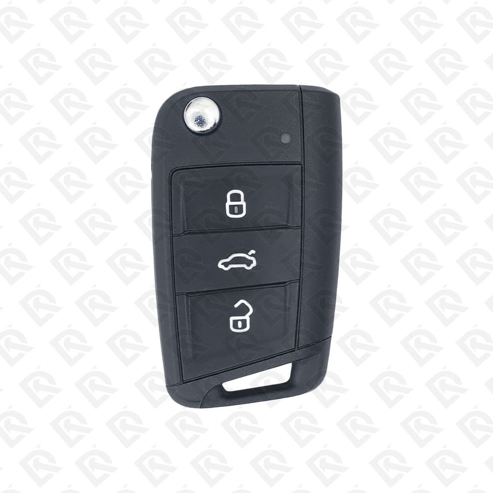 2019 - 2021 VOLKSWAGEN REMOTE HEAD FLIP KEY WITHOUT COMFORT ACCESS 3BUTTONS - 433MHZ - 5G6 959 752 BF ORIGINAL