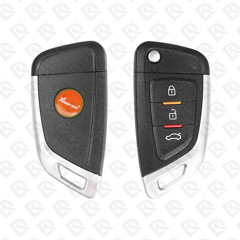 XHORSE REMOTE HEAD FLIP KEY WIRE UNIVERSAL 3BUTTONS KNIFE STYLE - XKKF02EN
