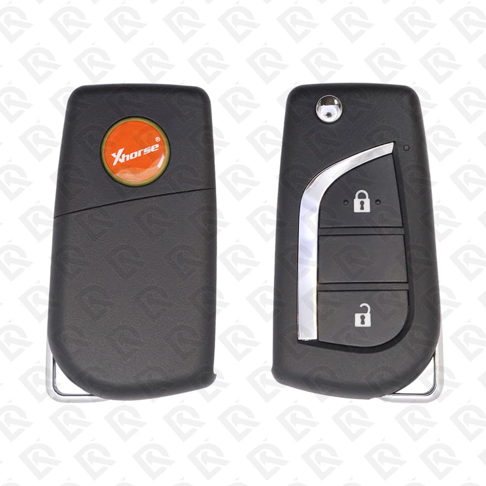 XHORSE REMOTE HEAD FLIP KEY WIRE UNIVERSAL 2BUTTONS TOYOTA STYLE - XKTO01EN