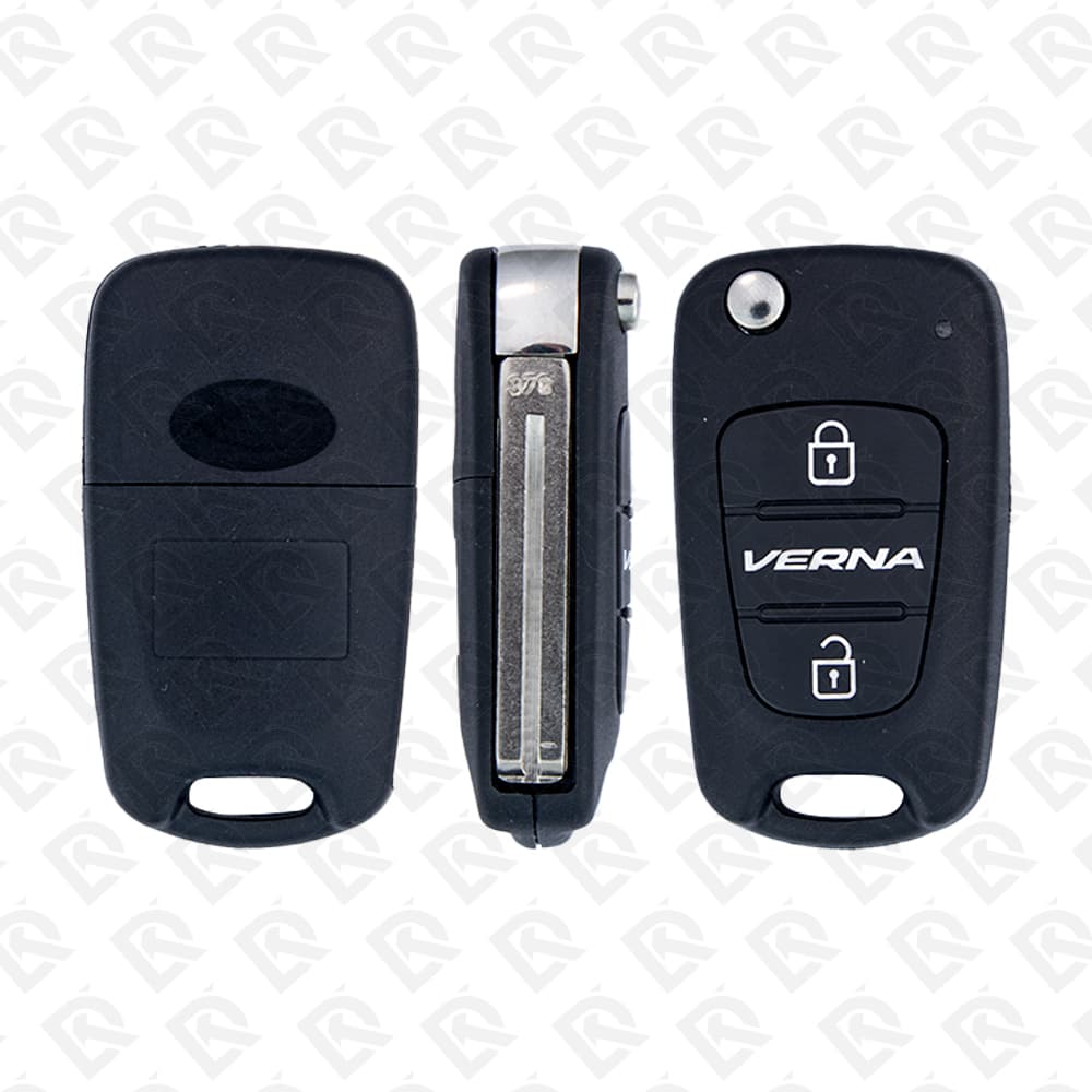 2010 - 2013 HYUNDAI VERNA REMOTE HEAD FLIP KEY SHELL 2B - TOY48 BLADE - AFTERMARKET
