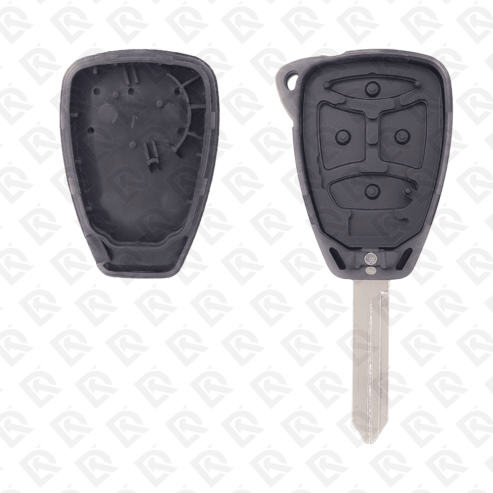 CHRYSLER JEEP DODGE REMOTE HEAD KEY SHELL 2+1BUTTONS BIG Y159 BLADE - AFTERMARKET
