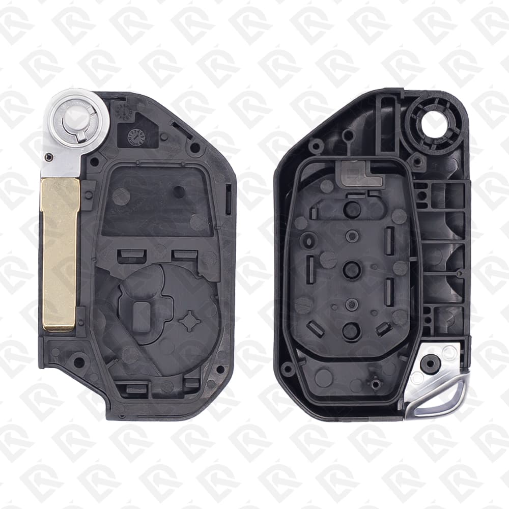 2018 - 2023 JEEP WRANGLER SMART REMOTE HEAD FLIP KEY SHELL 2BUTTONS - AFTERMARKET