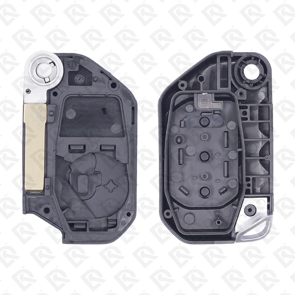 2018 - 2023 JEEP WRANGLER SMART REMOTE HEAD FLIP KEY SHELL 3BUTTONS - AFTERMARKET