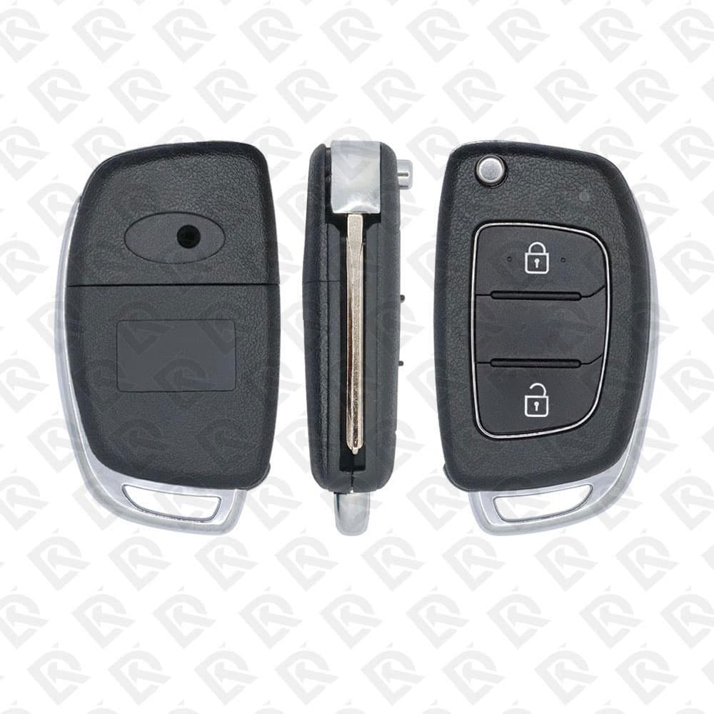 2016 - 2020 HYUNDAI FLIP REMOTE KEY SHELL TOY48 BLADE - 2BUTTONS - AFTERMARKET