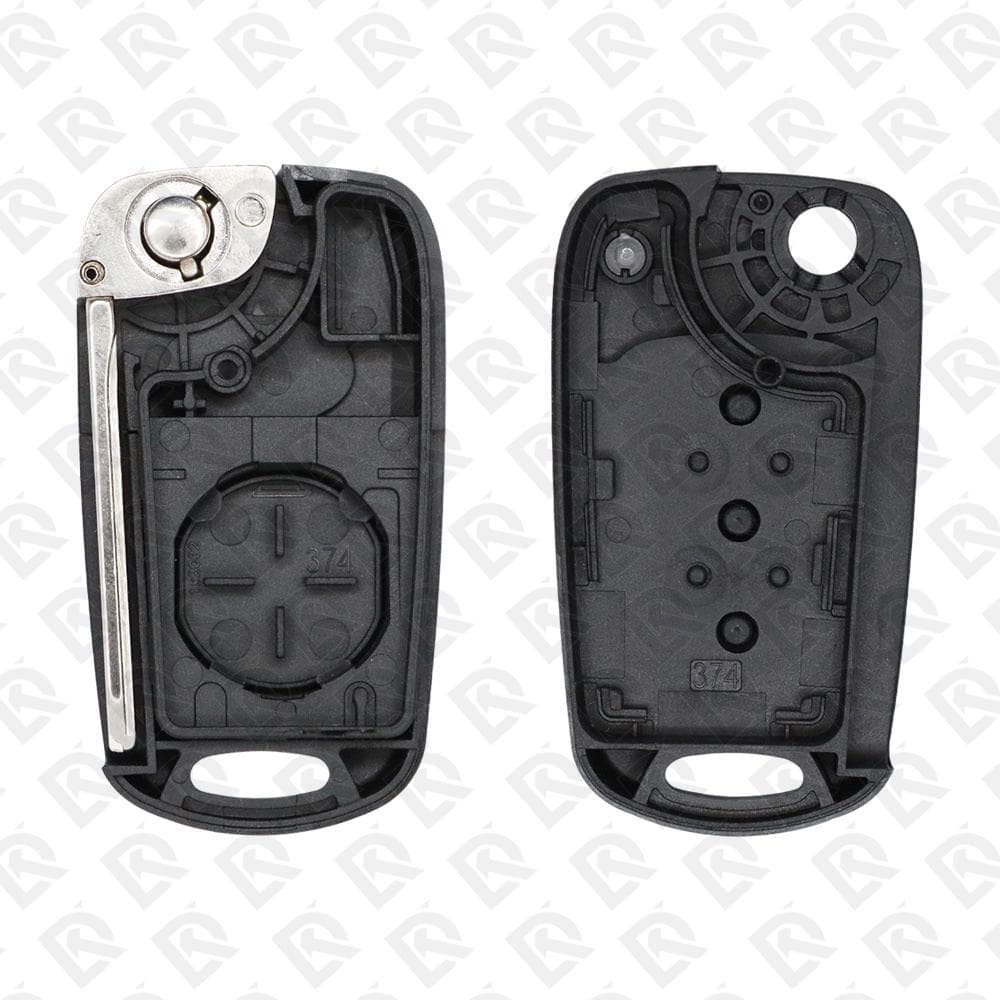2010 - 2013 KIA HYUNDAI REMOTE HEAD FLIP KEY SHELL 3B - HYN14R BLADE - AFTERMARKET