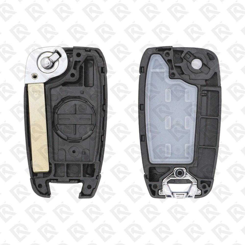 2018 - 2022 HYUNDAI REMOTE HEAD FLIP KEY SHELL 3B - KK12 BLADE AFTERMARKET