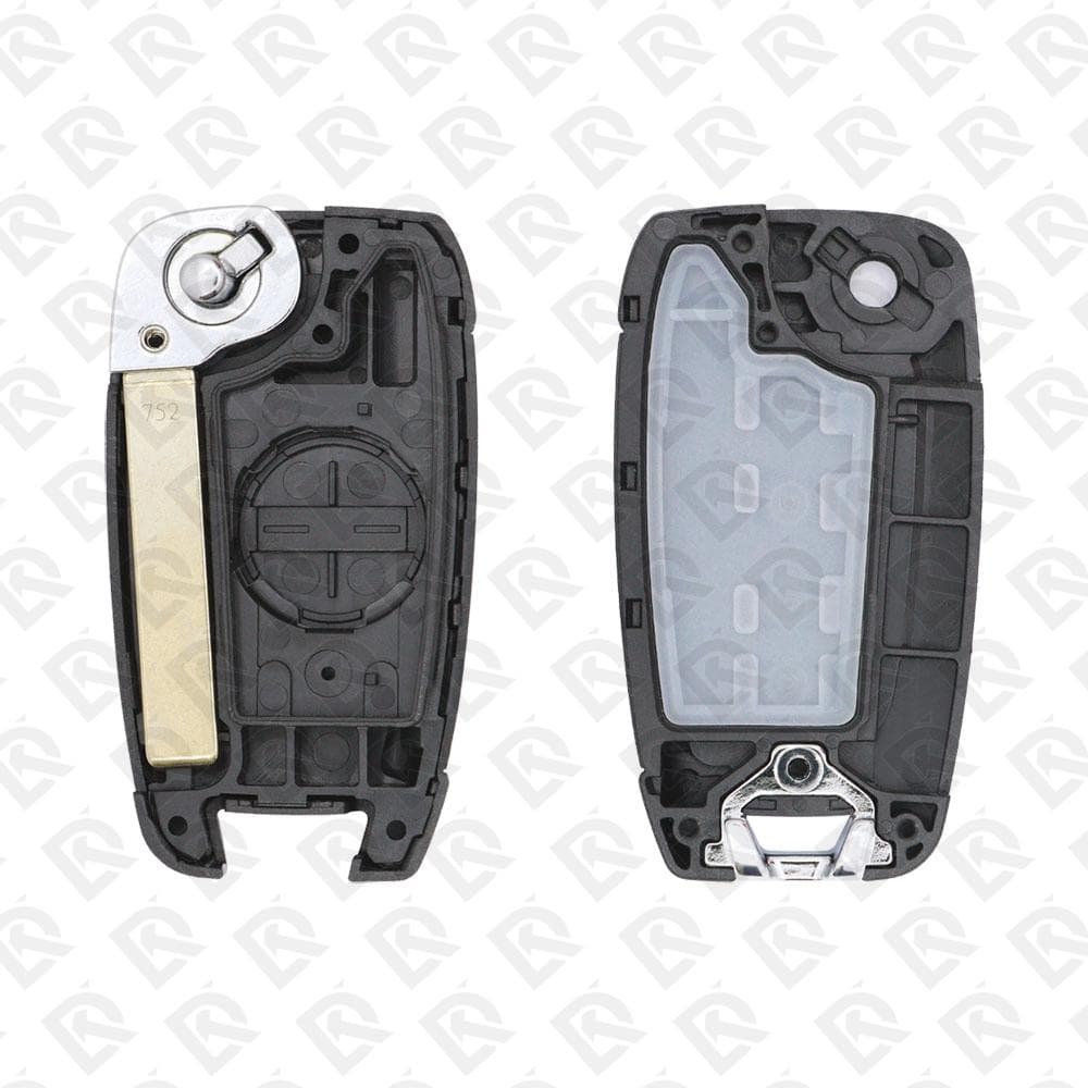 2018 - 2022 HYUNDAI REMOTE HEAD FLIP KEY SHELL 4B - KK12 BLADE AFTERMARKET