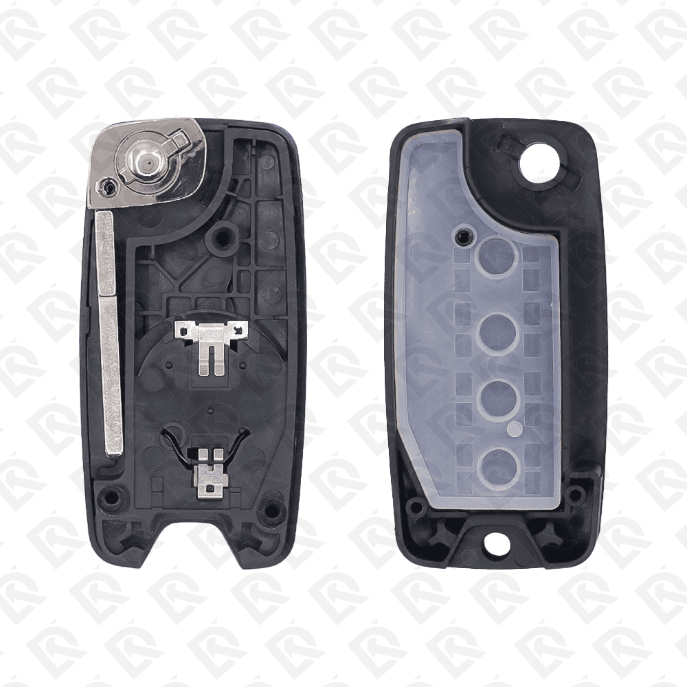 JEEP REMOTE HEAD FLIP KEY SHELL 2BUTTONS SIP22 BLADE - AFTERMARKET