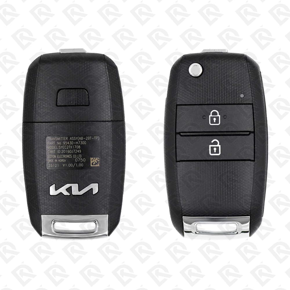 2022 KIA SOLUTO REMOTE HEAD FLIP KEY - 2BUTTONS - 433MHZ - 95430-H7300 ORIGINAL