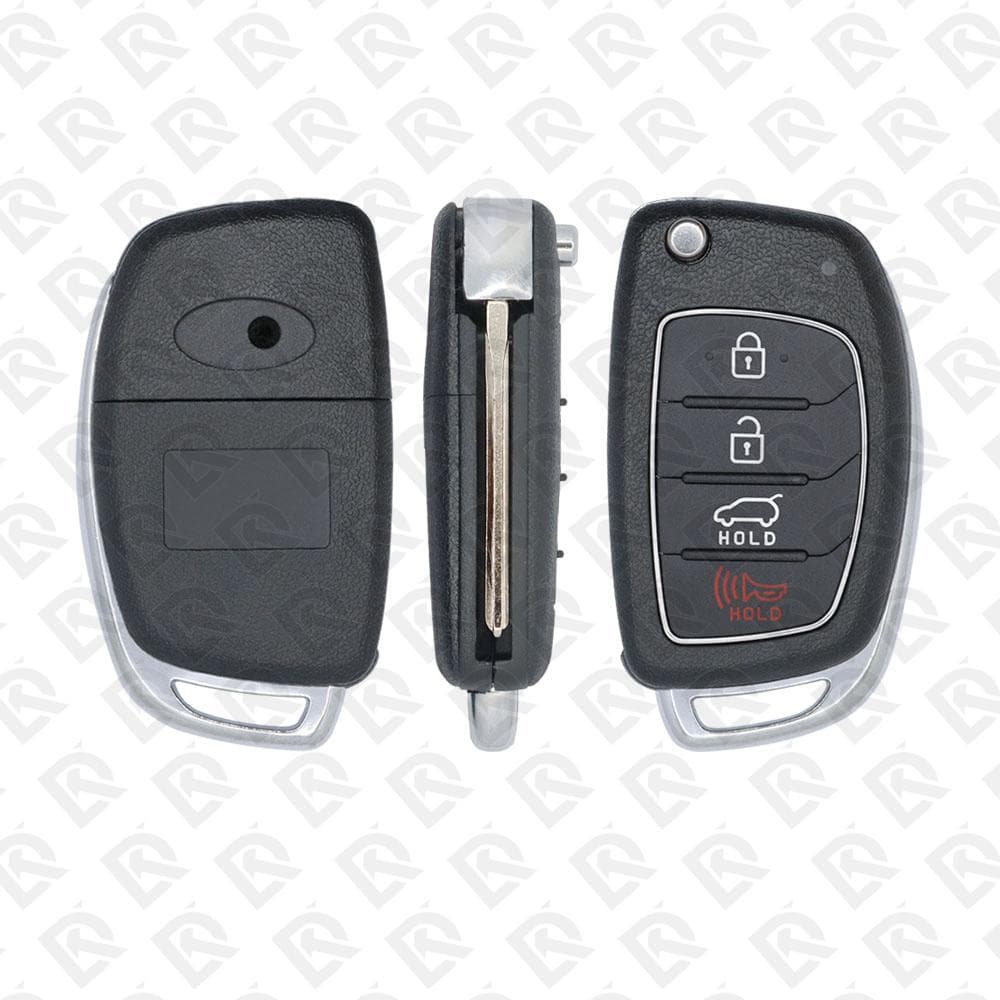 2016 - 2018 HYUNDAI REMOTE HEAD FLIP KEY SHELL 4B - TOY48 BLADE AFTERMARKET