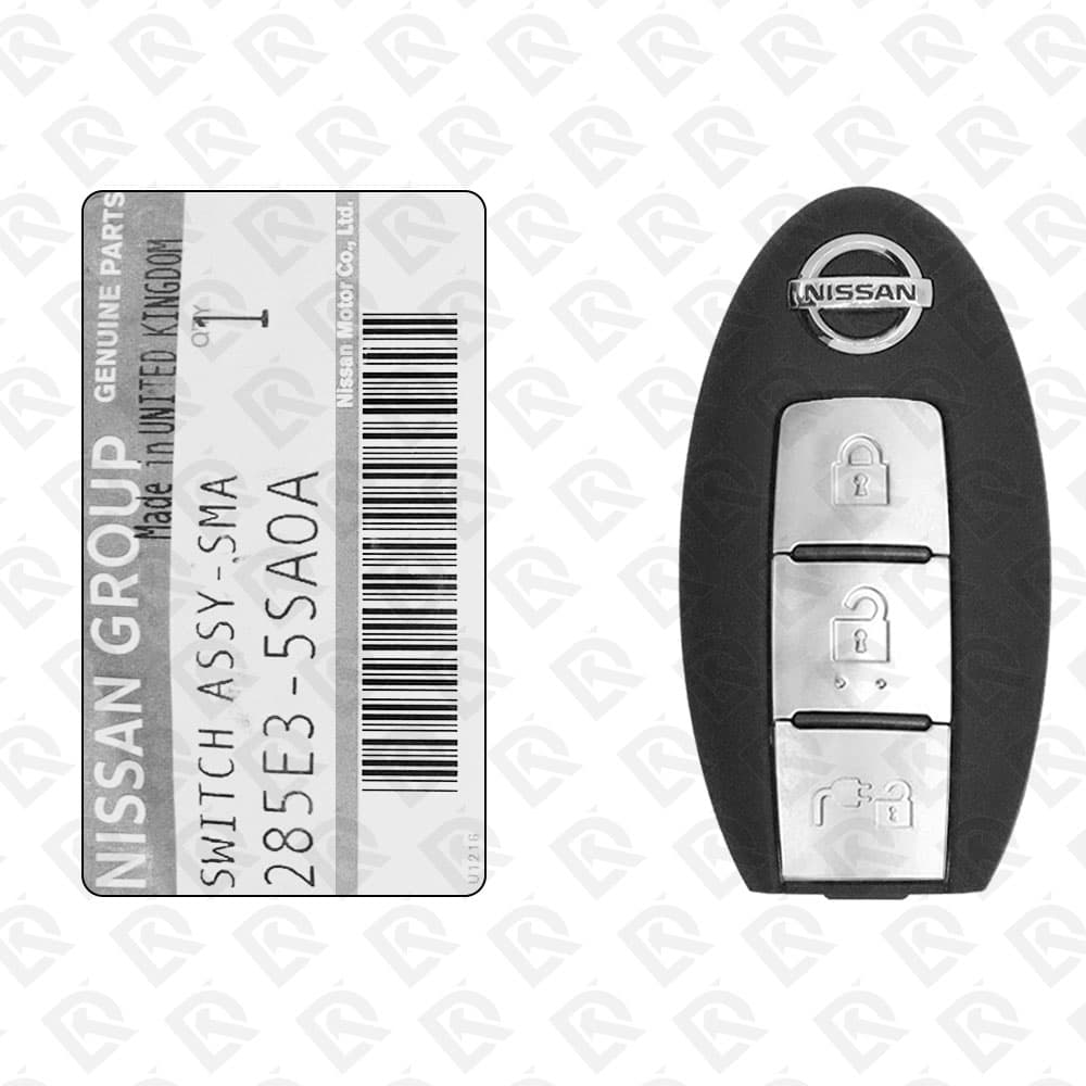 2018 - 2019 NISSAN LEAF SMART KEY - 3BUTTONS - 433MHZ - 285E3-5SA0A ORIGINAL