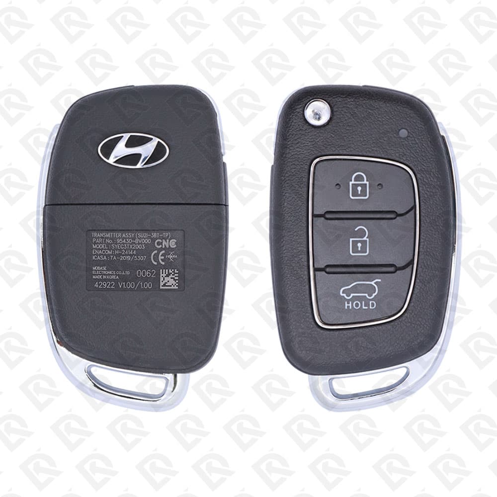2021 HYUNDAI CRETA REMOTE HEAD FLIP KEY - 3BUTTONS - 433MHZ - 95430-BV000 ORIGINAL W/B
