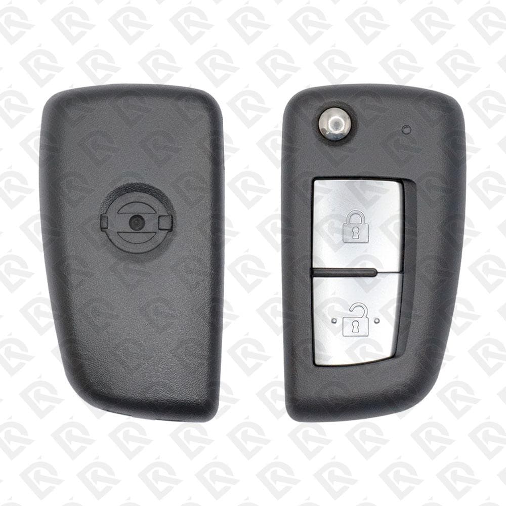 NISSAN REMOTE HEAD FLIP KEY SHELL 2B NSN14 BLADE - AFTERMARKET