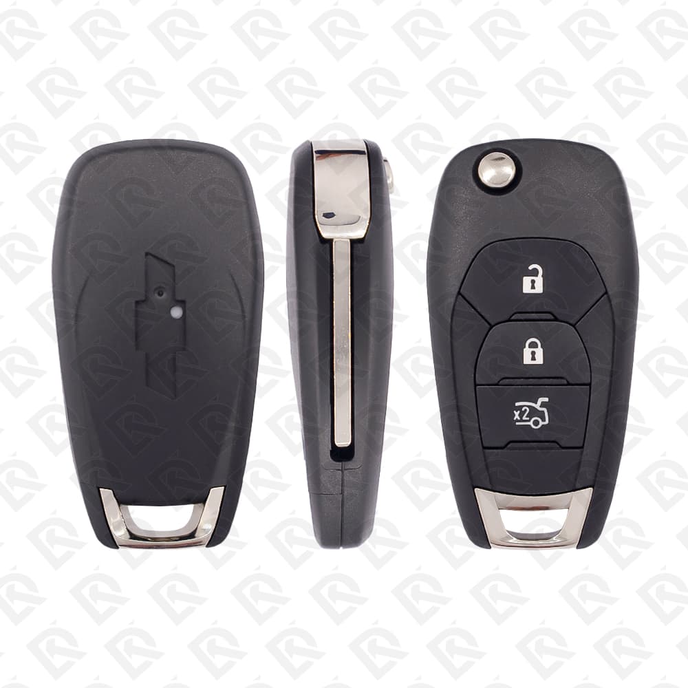 Chevrolet 2019 Flip Remote Key 3 Buttons 433Mhz PCF7937E Transponder