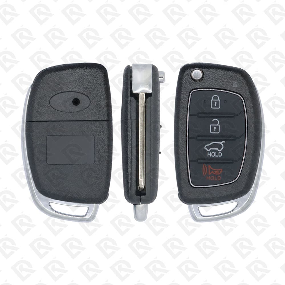 2016 - 2018 HYUNDAI REMOTE HEAD FLIP KEY SHELL 4B - HYN14R BLADE AFTERMARKET