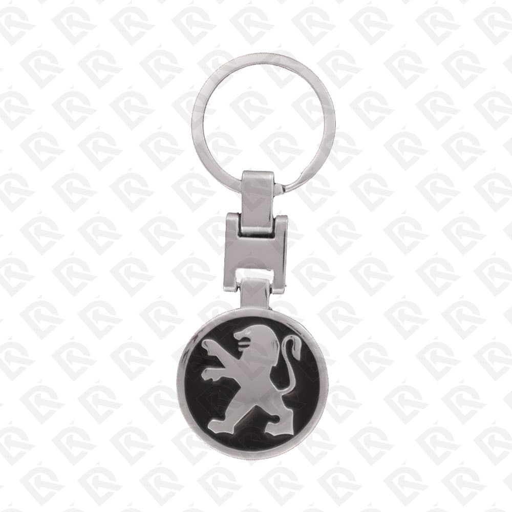 PEUGEOT BLACK KEYCHAIN BIG SIZE