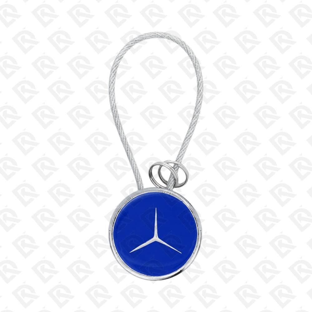 MERCEDES BLUE KEYCHAIN SMALL SIZE