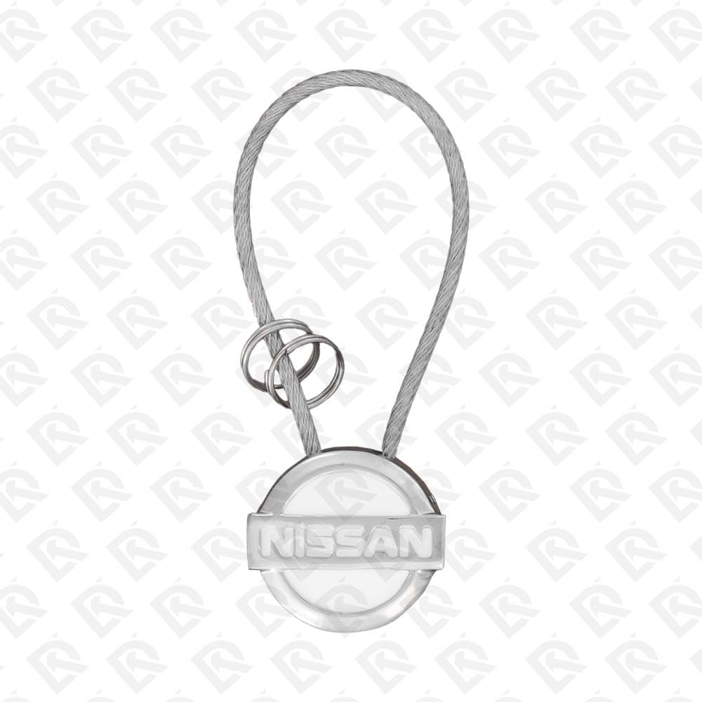 NISSAN WHITE KEYCHAIN SMALL SIZE