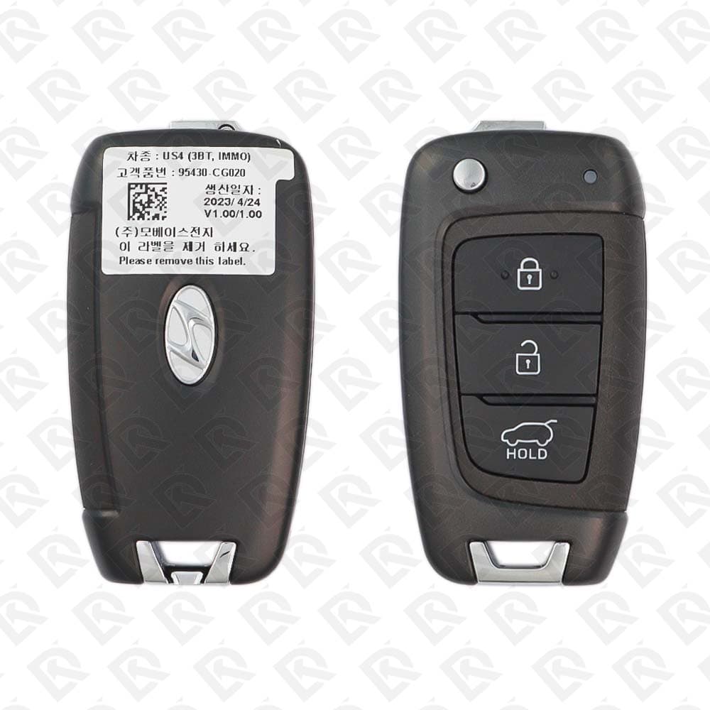 2022 HYUNDAI STARIA REMOTE HEAD FLIP KEY - 3BUTTONS - 434MHZ - 95430-CG020 ORIGINAL
