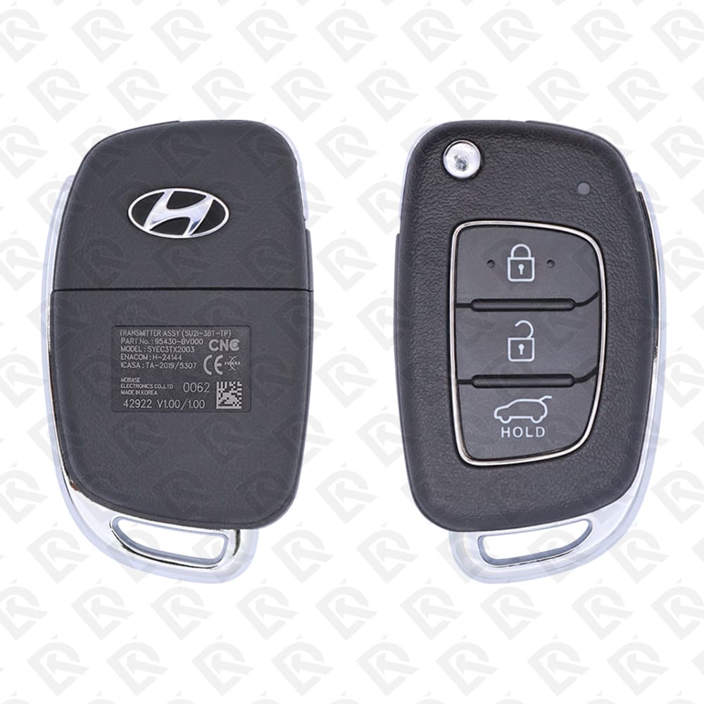 2021 HYUNDAI CRETA REMOTE HEAD FLIP KEY - 3BUTTONS - 433MHZ - 95430-BV000 ORIGINAL