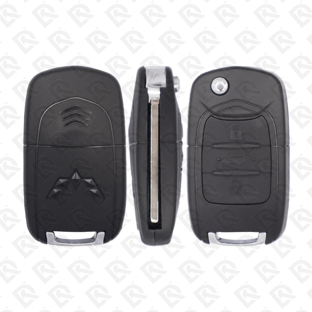 WULING AND CHEVROLET REMOTE HEAD FLIP KEY SHELL 3BUTTONS - AFTERMARKET
