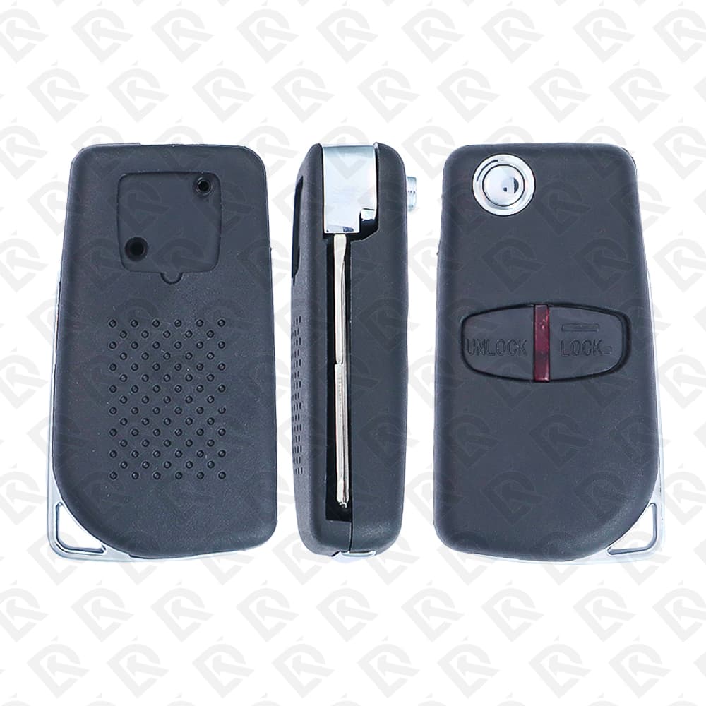 2005 - 2012 MITSUBISHI LANCER REMOTE HEAD FLIP KEY SHELL MODIFY TYPE 2BUTTONS MIT11R BLADE