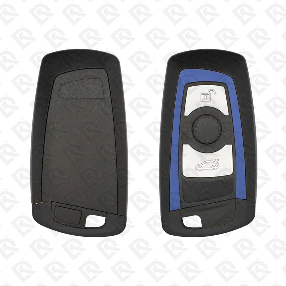BMW CAS4 SMART KEY SHELL 3 BUTTONS WITH BLUE COLOR 鈥 AFTERMARKET