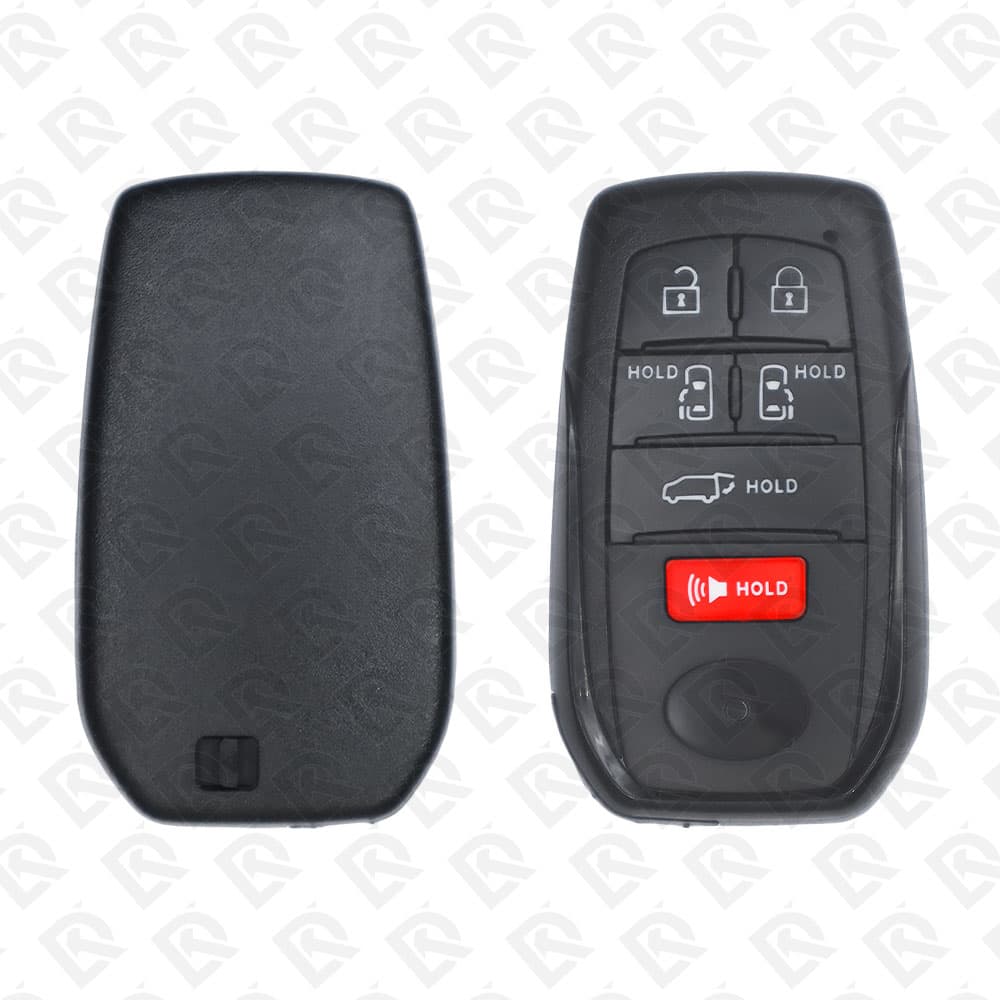 2023 - 2024 TOYOTA SIENNA SMART KEY SHELL - 6BUTTONS - WORK ON KD AND XHORSE PCB - AFTERMARKET