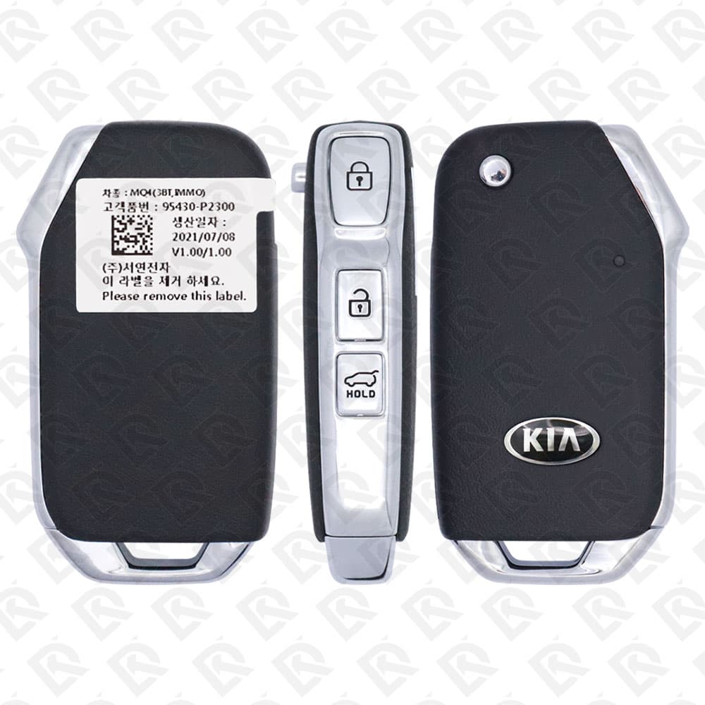 2021 - 2022 KIA SORENTO FLIP REMOTE KEY - 3BUTTONS - 433MHZ - 95430-P2300 ORGINAL W/B