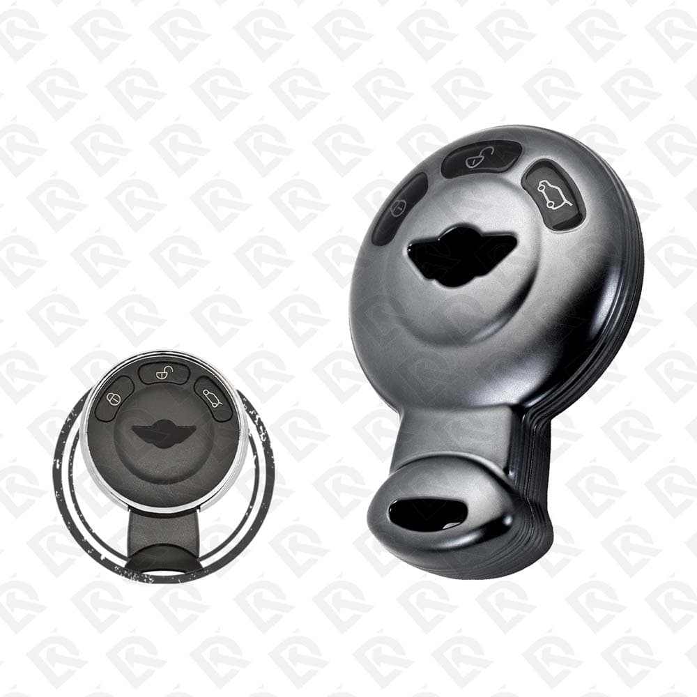 MINI COOPER TPU SHELL 3 BUTTONS  -  BLACK METAL