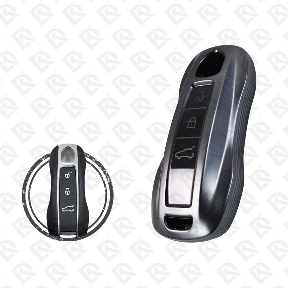 PORSCHE TPU SHELL 3 BUTTONS -  BLACK METAL
